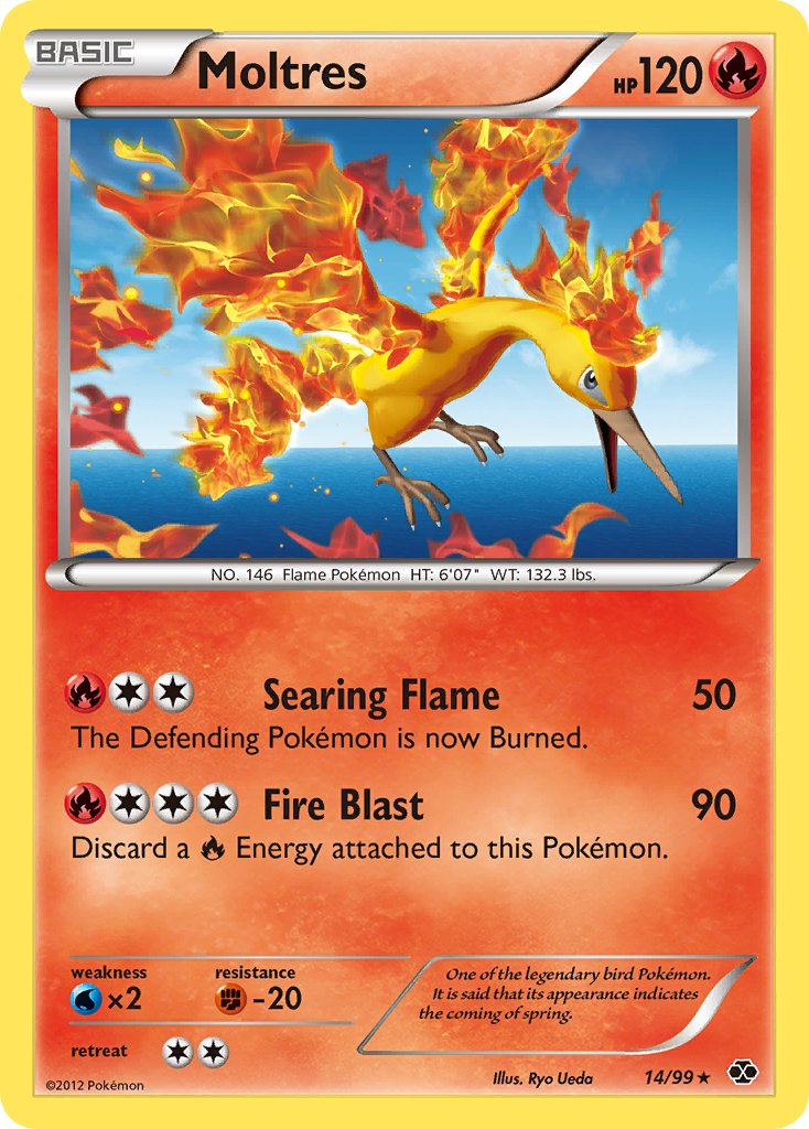 Moltres (14/99) (Blister Exclusive) [Black & White: Next Destinies] | Dragon's Lair Comics and Fantasy Houston TX