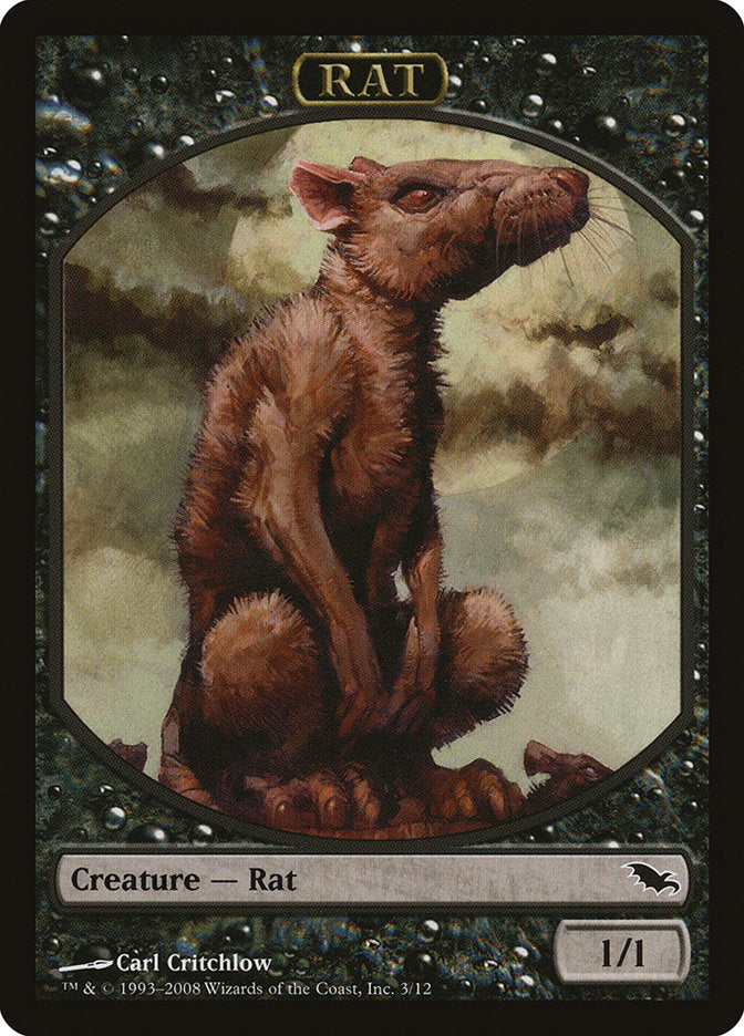 Rat Token [Shadowmoor Tokens] | Dragon's Lair Comics and Fantasy Houston TX