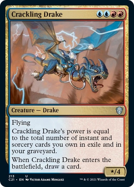 Crackling Drake [Commander 2021] | Dragon's Lair Comics and Fantasy Houston TX