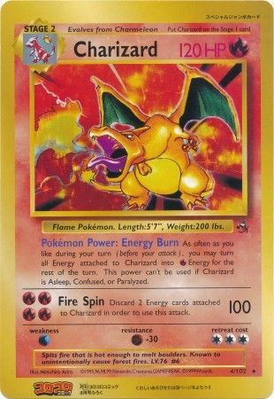 Charizard (4/102) (CoroCoro Promo) (Jumbo Card) [Base Set Unlimited] | Dragon's Lair Comics and Fantasy Houston TX