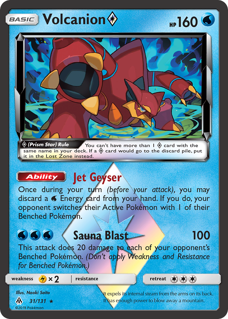 Volcanion (31/131) (Prism Star) [Sun & Moon: Forbidden Light] | Dragon's Lair Comics and Fantasy Houston TX