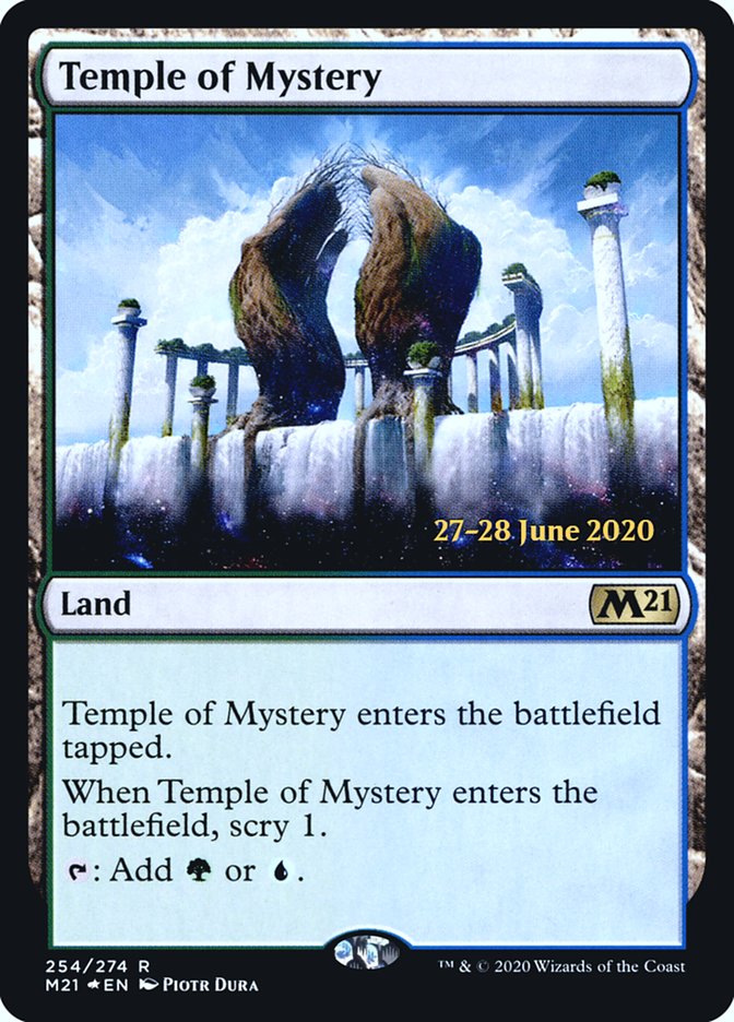 Temple of Mystery [Core Set 2021 Prerelease Promos] | Dragon's Lair Comics and Fantasy Houston TX