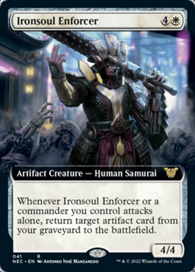 Ironsoul Enforcer (Extended Art) [Kamigawa: Neon Dynasty Commander] | Dragon's Lair Comics and Fantasy Houston TX