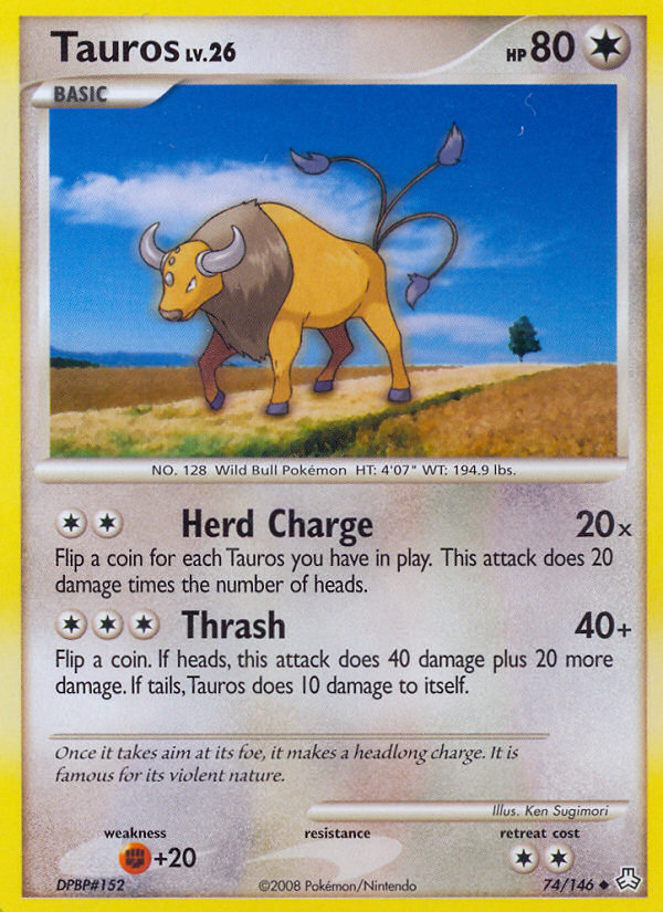 Tauros (74/146) [Diamond & Pearl: Legends Awakened] | Dragon's Lair Comics and Fantasy Houston TX