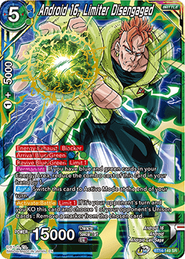 Android 16, Limiter Disengaged (BT14-149) [Cross Spirits] | Dragon's Lair Comics and Fantasy Houston TX