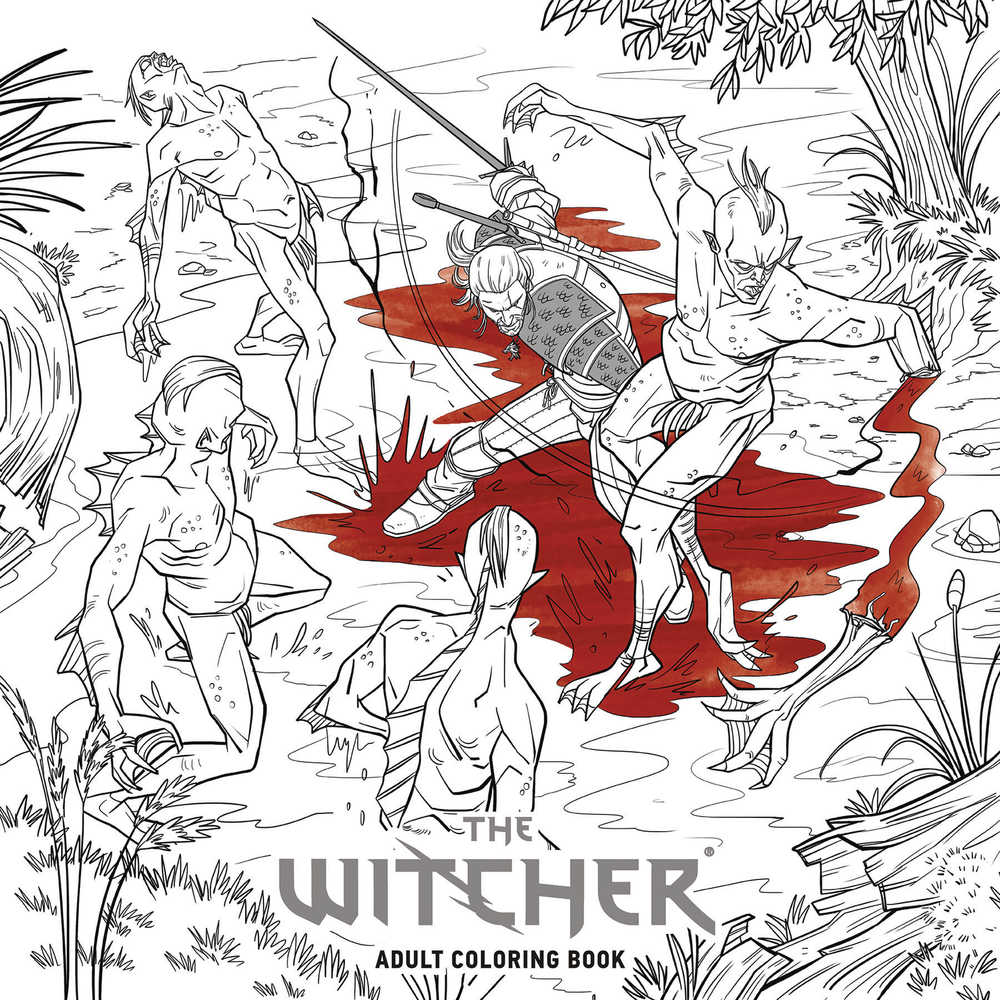 Witcher Adult Coloring Book TPB | Dragon's Lair Comics and Fantasy Houston TX