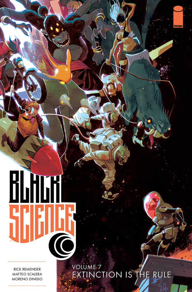 Black Science TPB Volume 07 Extinction Is The Rule (Mature) | Dragon's Lair Comics and Fantasy Houston TX