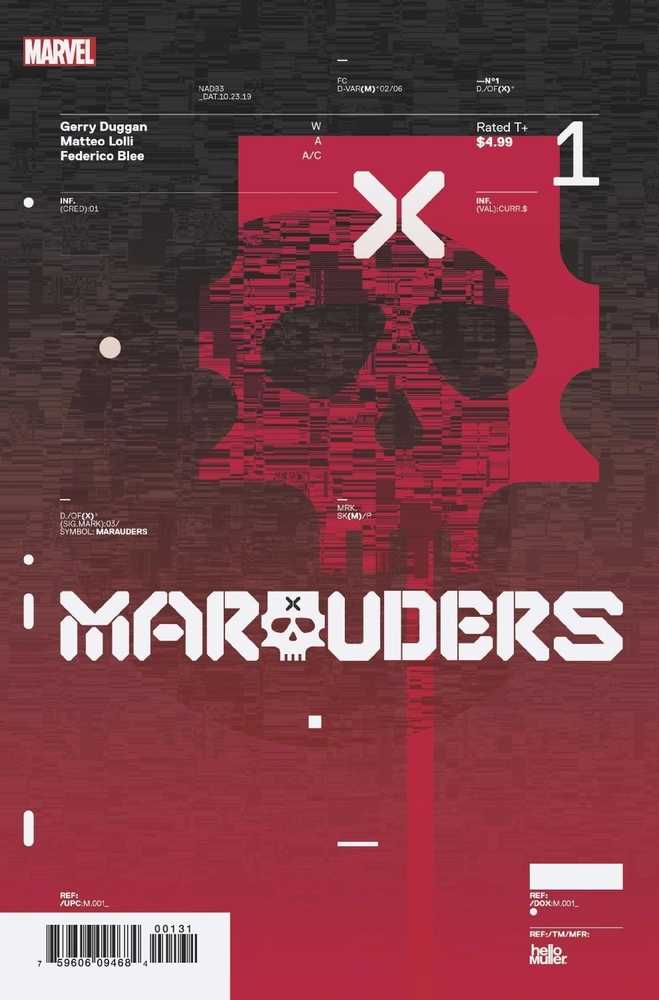 MARAUDERS #1 HICKMAN DESIGN VAR DX | Dragon's Lair Comics and Fantasy Houston TX