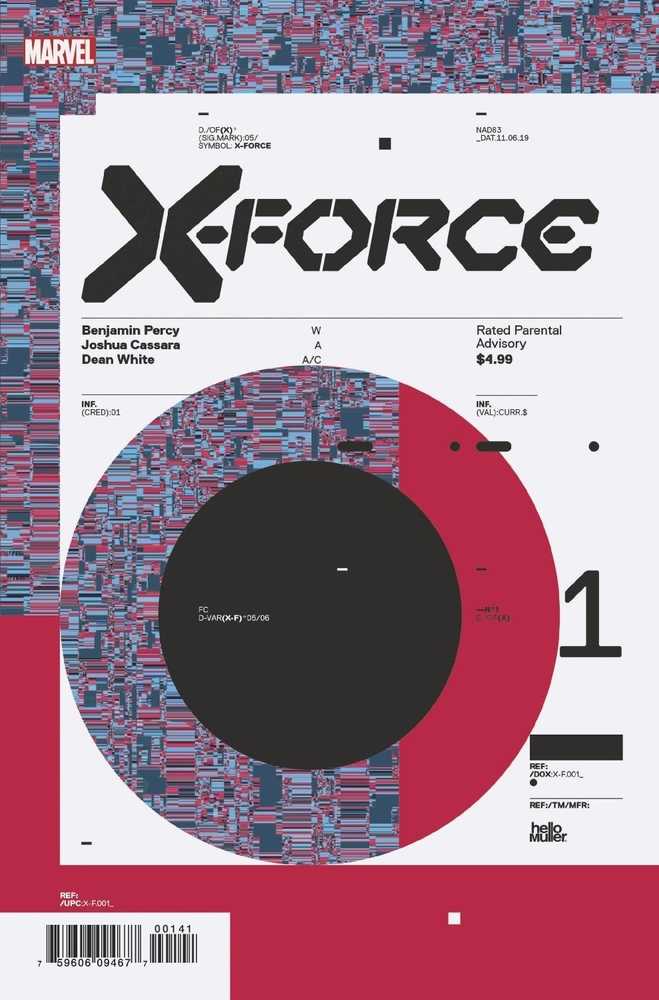 X-FORCE #1 HICKMAN DESIGN VAR DX | Dragon's Lair Comics and Fantasy Houston TX