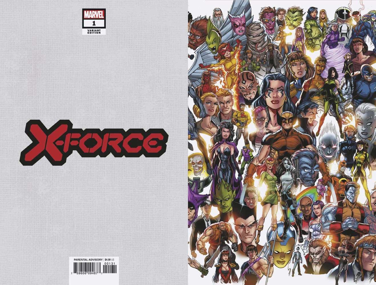 X-FORCE #1 BAGLEY EVERY MUTANT EVER VAR DX | Dragon's Lair Comics and Fantasy Houston TX