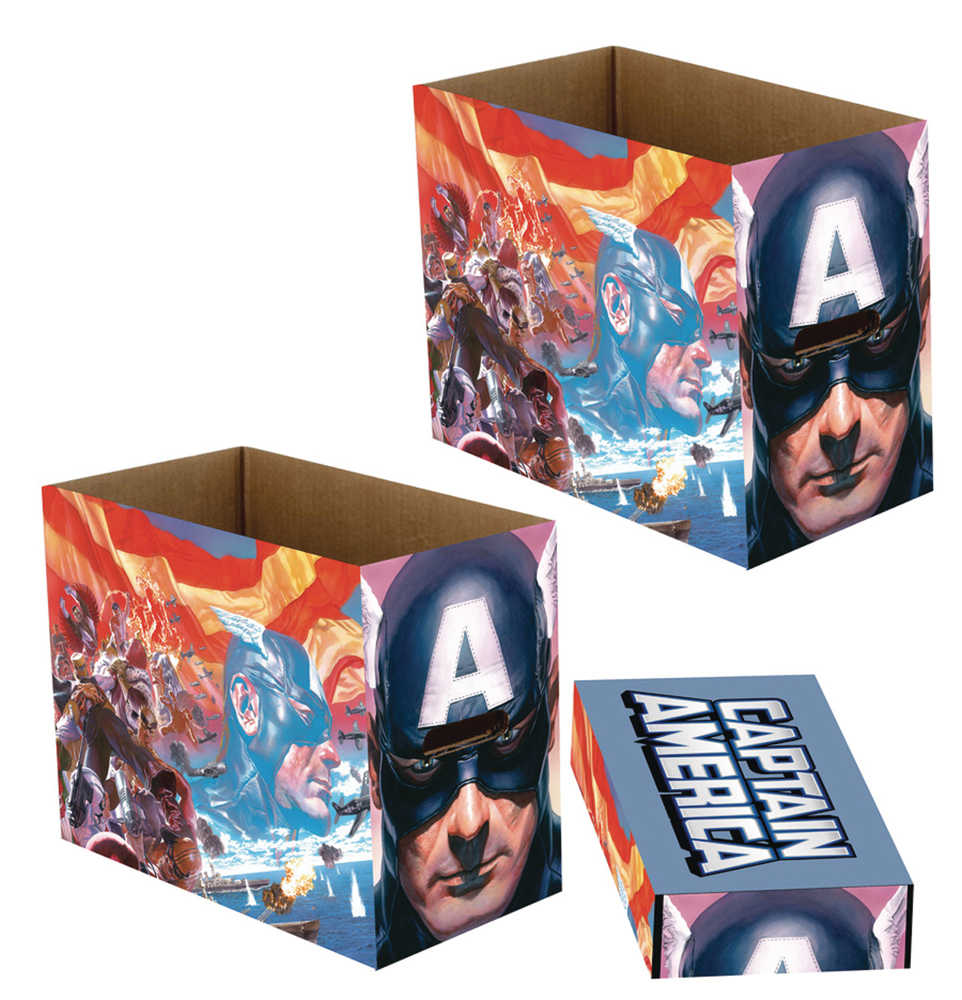 MARVEL CAPTAIN AMERICA PATRIOT 5PK SHORT COMIC STORAGE BOX | Dragon's Lair Comics and Fantasy Houston TX