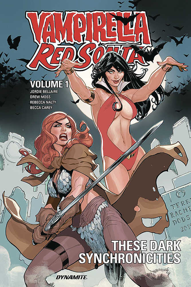 VAMPIRELLA RED SONJA TP VOL 1 THESE DARK SYNCHRONICITIES | Dragon's Lair Comics and Fantasy Houston TX