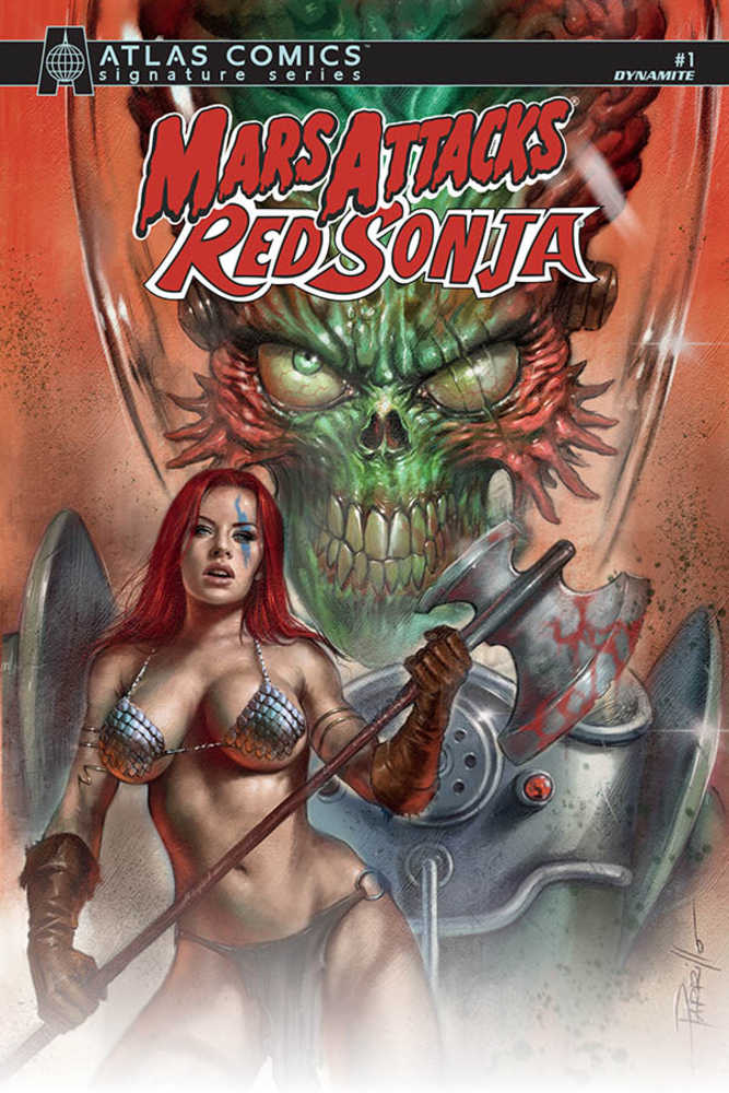 Mars Attacks Red Sonja #1 Cover A Parrillo | Dragon's Lair Comics and Fantasy Houston TX