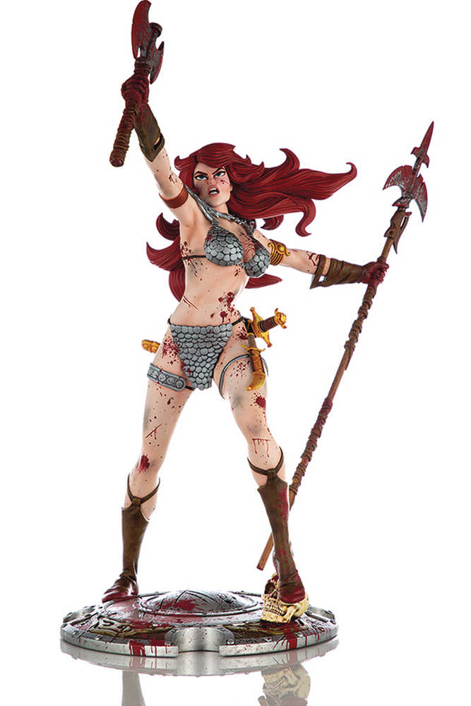 Red Sonja 45th Anniversary Statue Berzerker  | Dragon's Lair Comics and Fantasy Houston TX