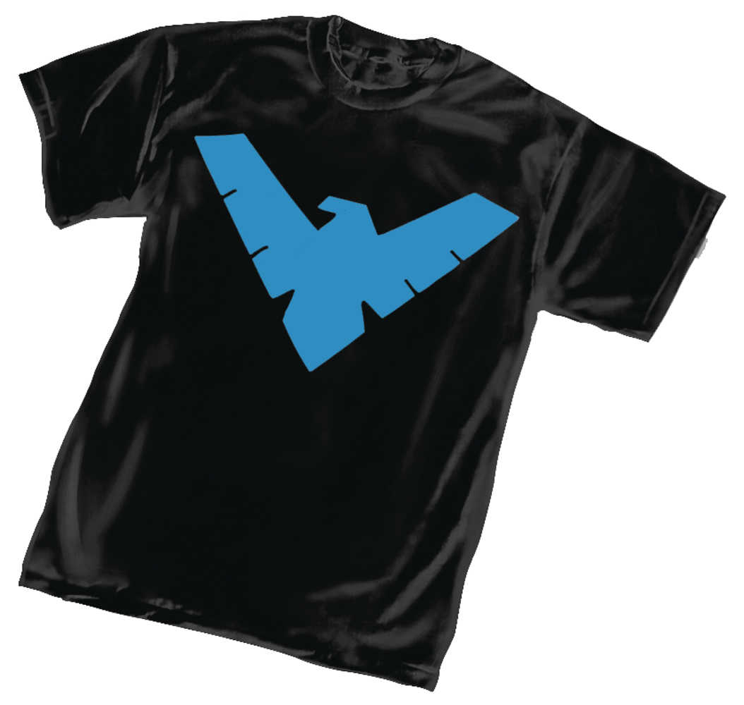 Animated Nightwing Symbol T-Shirt LG | Dragon's Lair Comics and Fantasy Houston TX