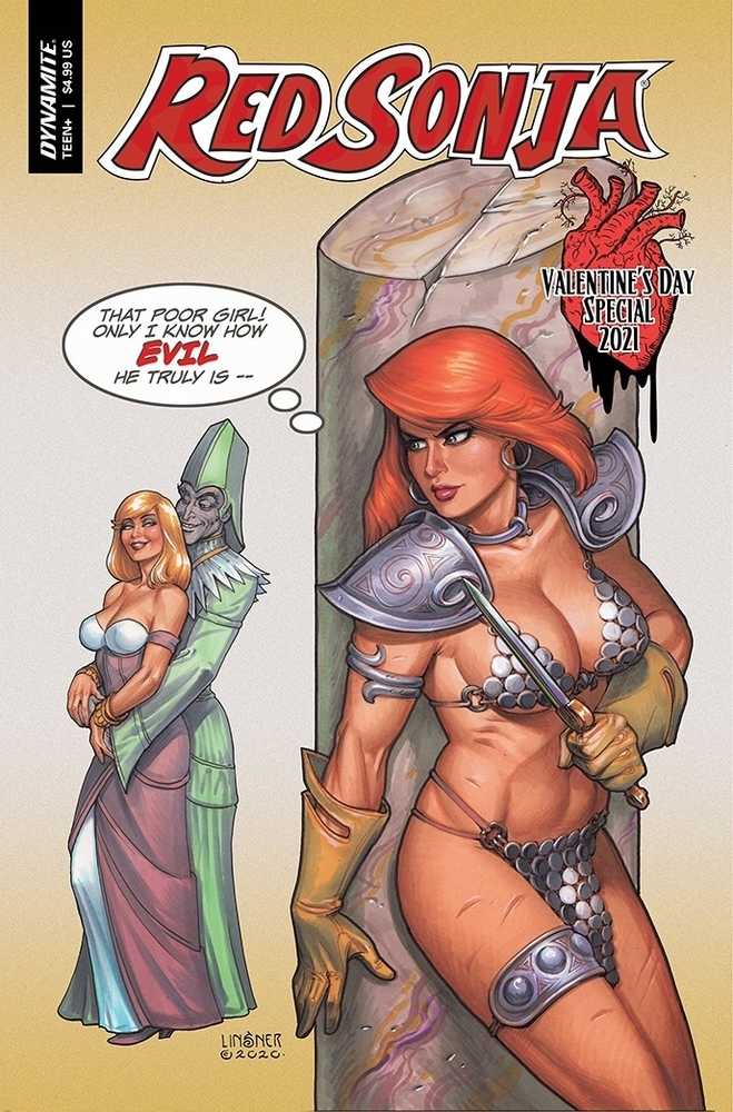 Red Sonja Valentines Sp One Shot Cover A Linsner | Dragon's Lair Comics and Fantasy Houston TX