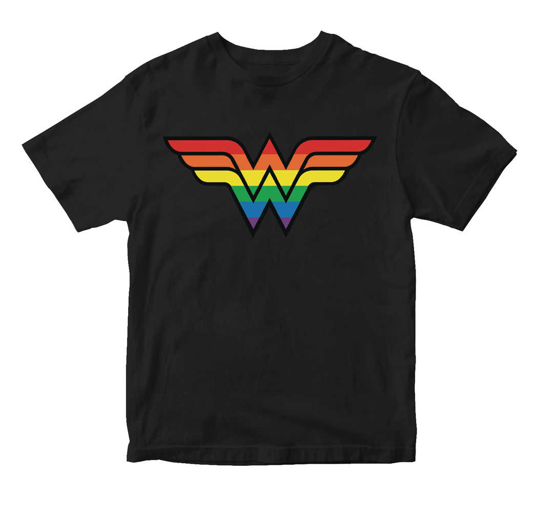 Wonder Woman Pride Symbol T-Shirt XL | Dragon's Lair Comics and Fantasy Houston TX