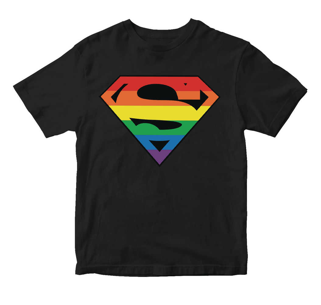 Superman Pride Symbol T-Shirt LG | Dragon's Lair Comics and Fantasy Houston TX