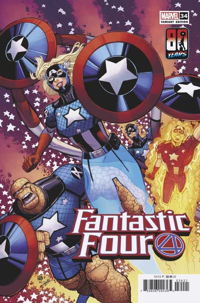 Fantastic Four #34 Captain America 80th Variant | Dragon's Lair Comics and Fantasy Houston TX