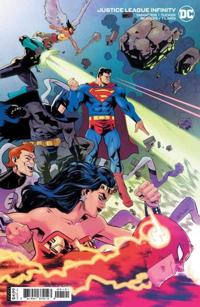 Justice League Infinity #1 (Of 7) Cover B Scott Hepburn Card Stock Variant | Dragon's Lair Comics and Fantasy Houston TX