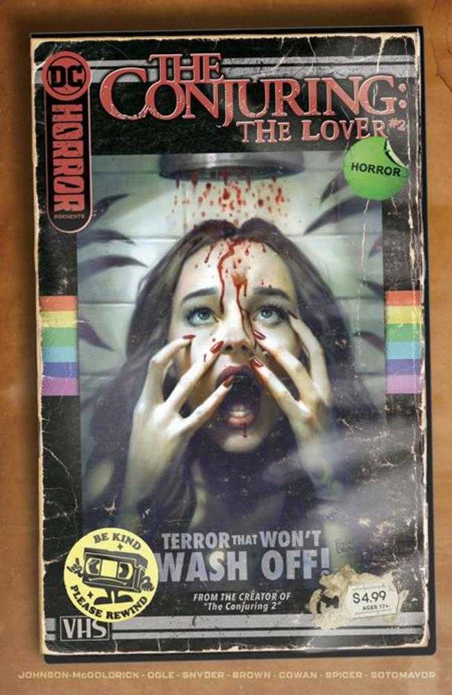 DC Horror Presents The Conjuring The Lover #1 (Of 5) Cover B Ryan Brown Vhs Tribute Card Stock Variant (Mature) | Dragon's Lair Comics and Fantasy Houston TX