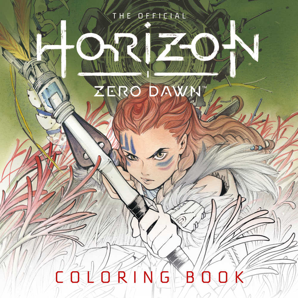 Official Horizon Zero Dawn Coloring Book Softcover (Mature) | Dragon's Lair Comics and Fantasy Houston TX