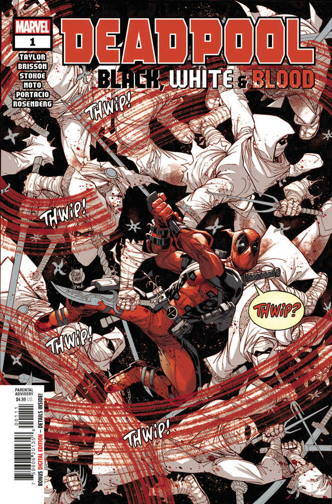 Deadpool Black White Blood #1 (Of 5) | Dragon's Lair Comics and Fantasy Houston TX