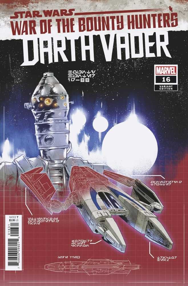 Star Wars Darth Vader #16 Villanelli Blueprint Variant Wobh | Dragon's Lair Comics and Fantasy Houston TX