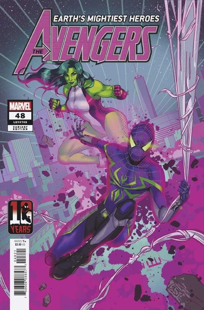 Avengers #48 Souza Miles Morales 10th Anniv Variant | Dragon's Lair Comics and Fantasy Houston TX