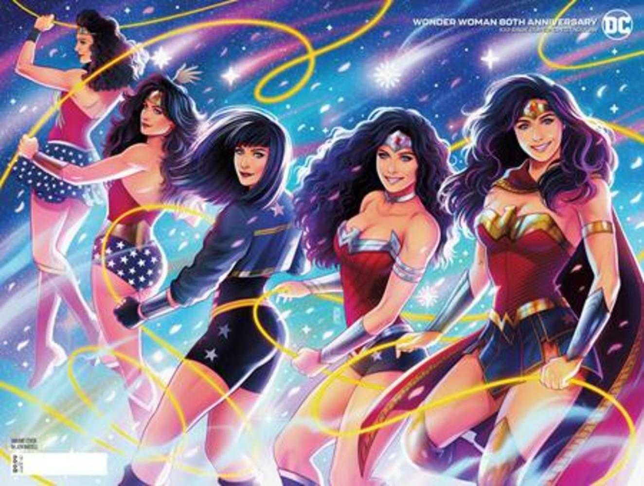 Wonder Woman 80th Anniversary 100-Page Super Spectacular #1 (One Shot) Cover E Jen Bartel Costume Celebration Wraparound Variant | Dragon's Lair Comics and Fantasy Houston TX