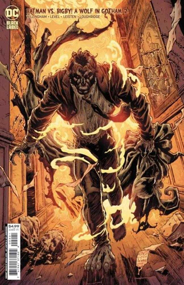 Batman vs Bigby A Wolf In Gotham #2 (Of 6) Cover B Brian Level & Jay Leisten Card Stock Variant (Mature) | Dragon's Lair Comics and Fantasy Houston TX