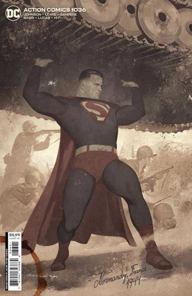 Action Comics #1036 Cover B Julian Totino Tedesco Card Stock Variant | Dragon's Lair Comics and Fantasy Houston TX