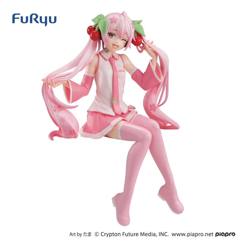 Hatsune Miku Sakura Miku Wink Noodle Stopper PVC Figure | Dragon's Lair Comics and Fantasy Houston TX