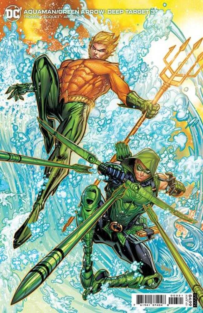 Aquaman Green Arrow Deep Target #3 (Of 7) Cover B Jonboy Meyers Card Stock Variant | Dragon's Lair Comics and Fantasy Houston TX