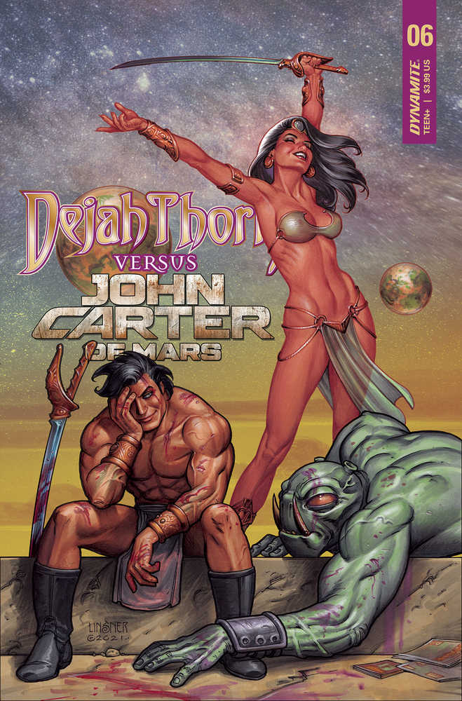 Dejah Thoris vs John Carter Of Mars #6 Cover B Linsner | Dragon's Lair Comics and Fantasy Houston TX