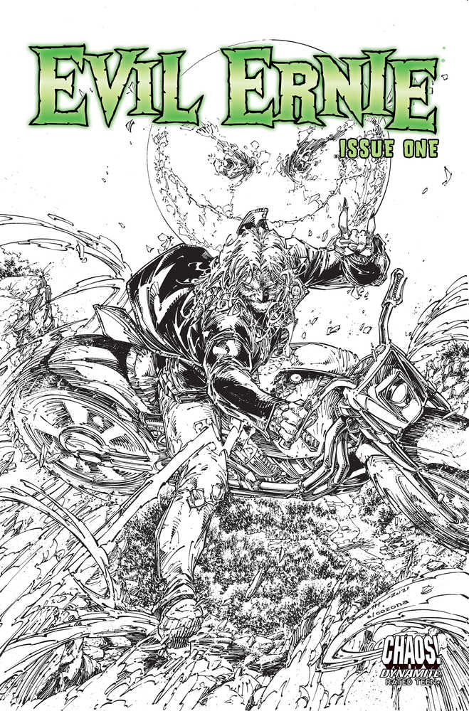 Evil Ernie #1 Cover D 10 Copy Variant Edition Booth Black & White Variant Edition | Dragon's Lair Comics and Fantasy Houston TX