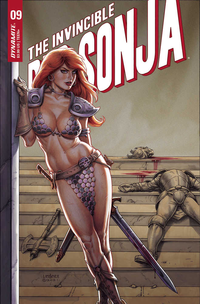 Invincible Red Sonja #9 Cover B Linsner | Dragon's Lair Comics and Fantasy Houston TX