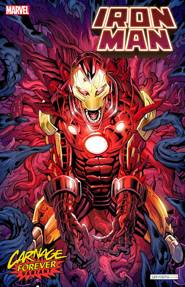 Iron Man #18 Jeff Johnson Carnage Forever Variant | Dragon's Lair Comics and Fantasy Houston TX