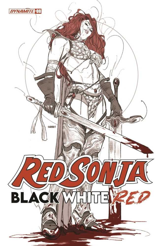 Red Sonja Black White Red #8 Cover B Sway | Dragon's Lair Comics and Fantasy Houston TX