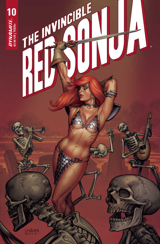 Invincible Red Sonja #10 Cover B Linsner | Dragon's Lair Comics and Fantasy Houston TX