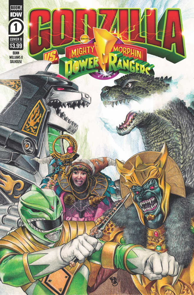 Godzilla vs Mmpr #1 (Of 5) Cover B Ej Su | Dragon's Lair Comics and Fantasy Houston TX