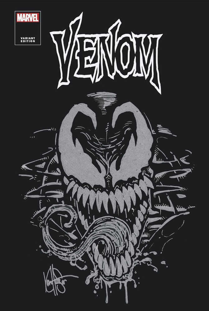 Df Venom #1 Blank Haeser Signed & Silver Sketch | Dragon's Lair Comics and Fantasy Houston TX