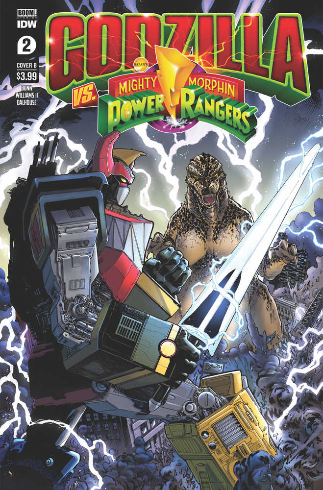 Godzilla vs Mmpr #2 (Of 5) Cover B Netho Diaz | Dragon's Lair Comics and Fantasy Houston TX