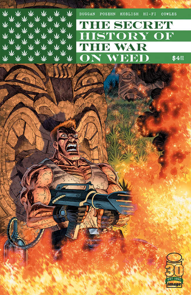 Secret History Of War On Weed Cover A Koblish (Mature) | Dragon's Lair Comics and Fantasy Houston TX