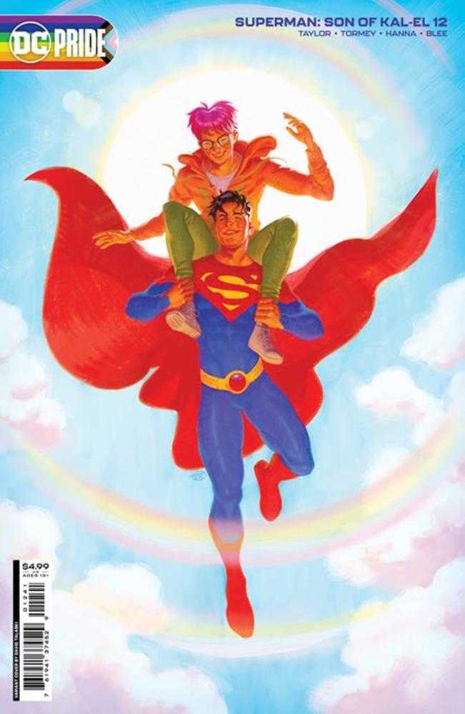 Superman Son Of Kal-El #12 Cover C David Talaski Pride Month Card Stock Variant | Dragon's Lair Comics and Fantasy Houston TX