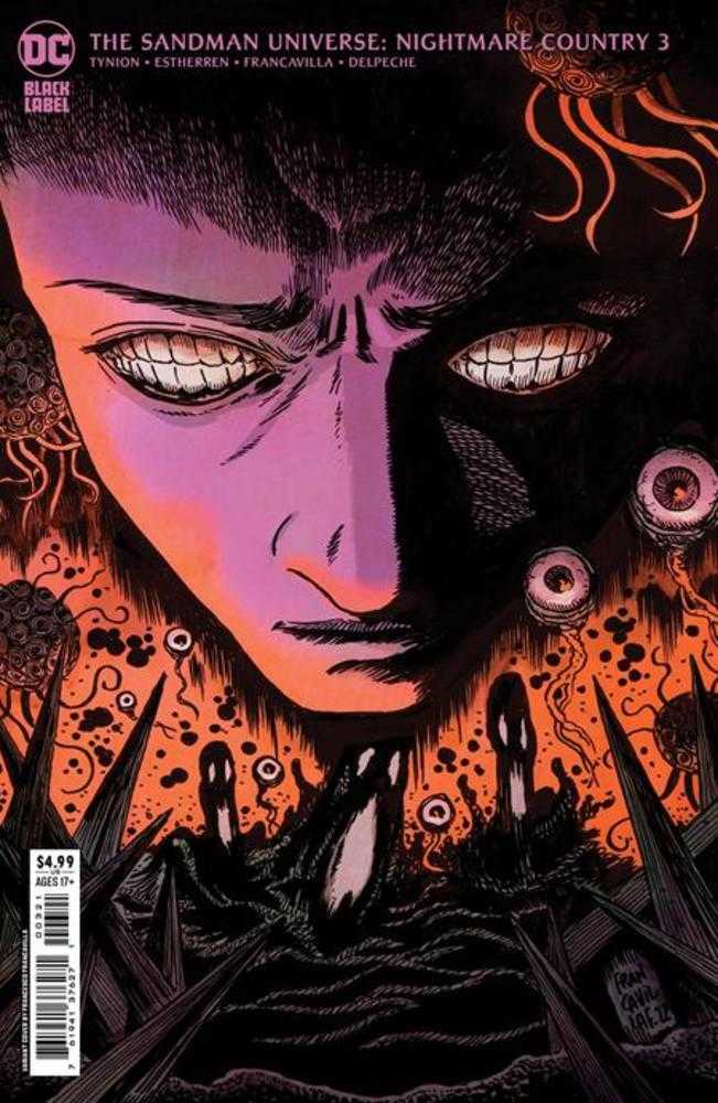 Sandman Universe Nightmare Country #3 Cover B Francesco Francavilla Card Stock Variant (Mature) | Dragon's Lair Comics and Fantasy Houston TX