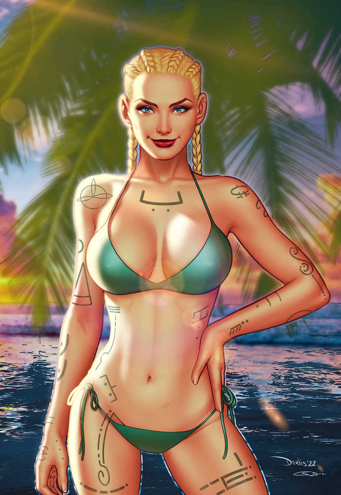 Grimm Fairy Tales Presents Swimsuit Edition 2022 One Shot Cover D Santacruz | Dragon's Lair Comics and Fantasy Houston TX