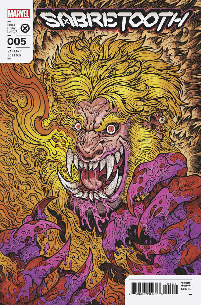 Sabretooth #5 (Of 5) Wolf Variant | Dragon's Lair Comics and Fantasy Houston TX