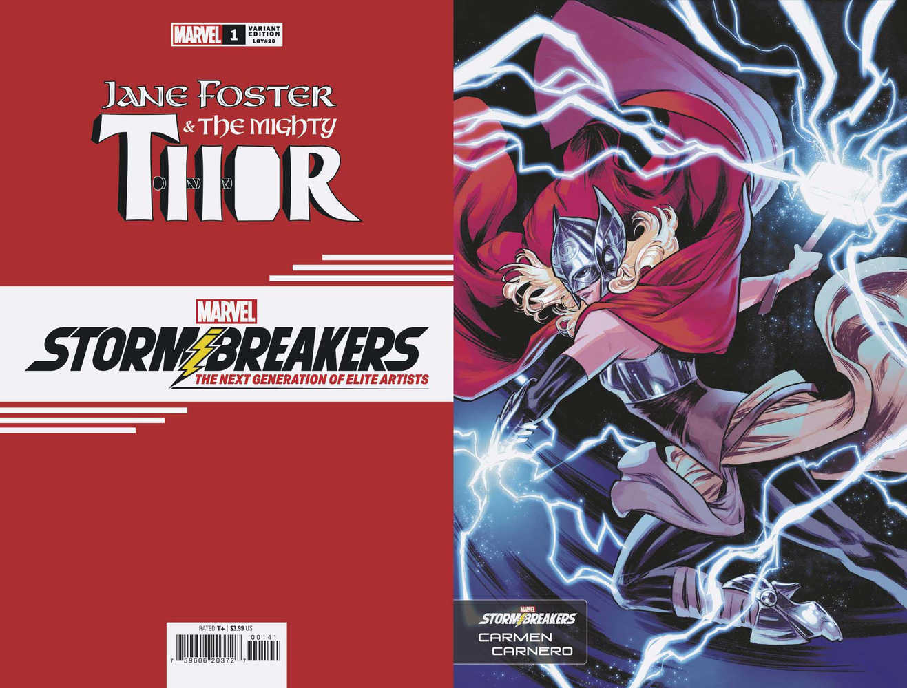 Jane Foster Mighty Thor #1 (Of 5) Carnero Stormbreakers Variant | Dragon's Lair Comics and Fantasy Houston TX