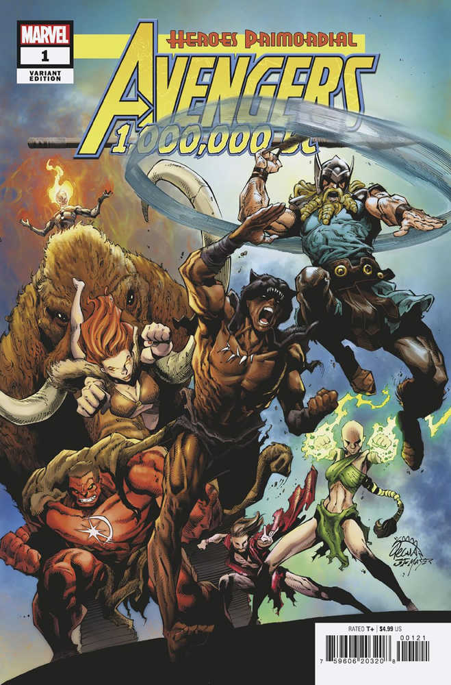 Avengers 1000000 Bc #1 Stegman Prehistoric Homage Variant | Dragon's Lair Comics and Fantasy Houston TX